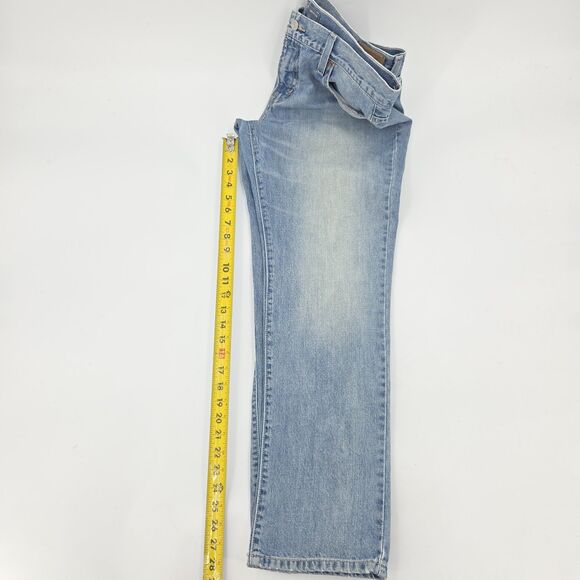 Levi's Boyfriend Mid Rise Jeans Womens Size 11 Blue Denim Straight Leg Casual - Picture 7 of 8